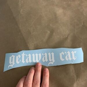 Getaway Car Vinyl Decal